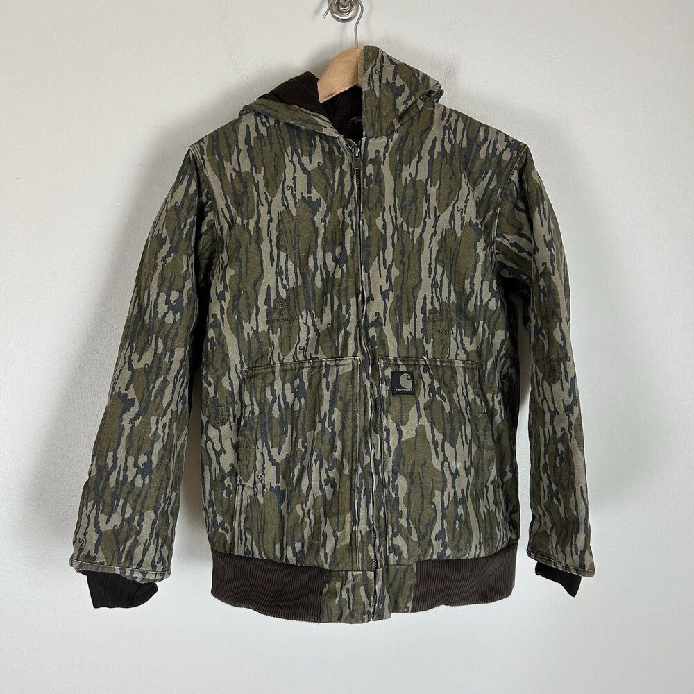 Carhartt Boys XL 18-20 Mossy Oak Bottomland Camo Insulated Jacket OJ8569